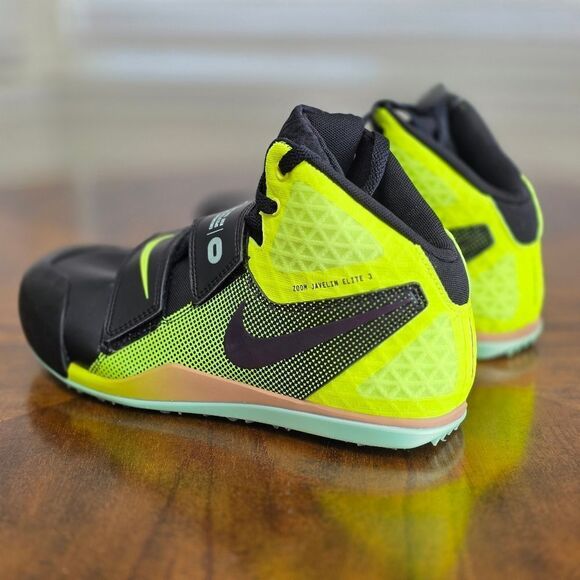 Nike Zoom Javelin Elite 3 Track & Field Spikes Shoes Black Volt 10.5 DV9193-001 - Picture 7 of 16